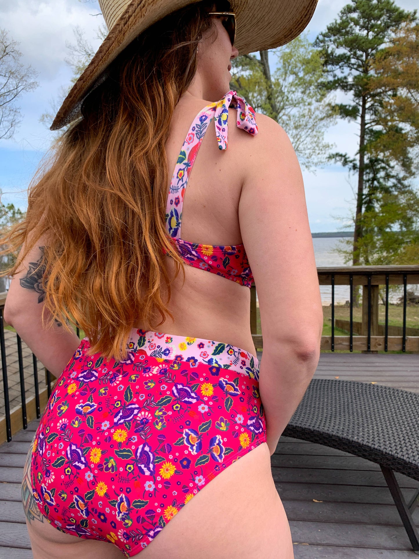 MK092 Tahoe Two Piece Tie Shoulder Swimsuit - 3 Colors